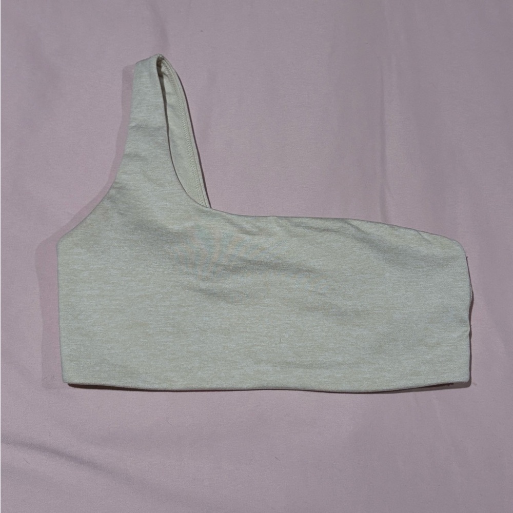 Offline by Aerie One-Shoulder Sports Bra in Soft Cream